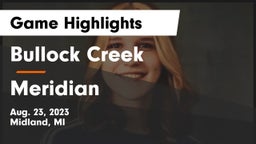Bullock Creek  vs Meridian  Game Highlights - Aug. 23, 2023