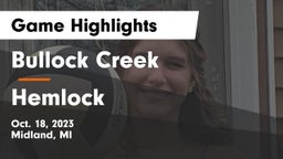Bullock Creek  vs Hemlock  Game Highlights - Oct. 18, 2023
