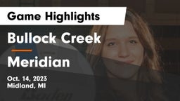 Bullock Creek  vs Meridian  Game Highlights - Oct. 14, 2023