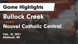 Bullock Creek  vs Nouvel Catholic Central  Game Highlights - Feb. 10, 2021