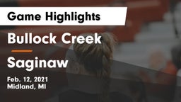 Bullock Creek  vs Saginaw  Game Highlights - Feb. 12, 2021