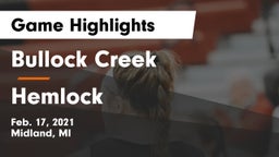 Bullock Creek  vs Hemlock Game Highlights - Feb. 17, 2021