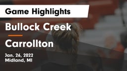 Bullock Creek  vs Carrollton Game Highlights - Jan. 26, 2022