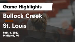 Bullock Creek  vs St. Louis Game Highlights - Feb. 8, 2022
