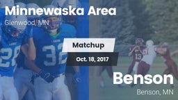 Matchup: Minnewaska Area vs. Benson  2017