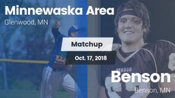 Matchup: Minnewaska Area vs. Benson  2018