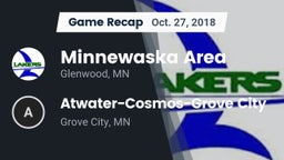 Recap: Minnewaska Area  vs. Atwater-Cosmos-Grove City  2018