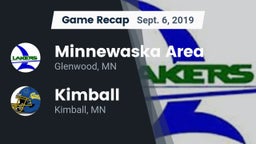 Recap: Minnewaska Area  vs. Kimball  2019