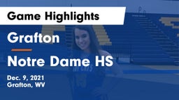 Grafton  vs Notre Dame HS Game Highlights - Dec. 9, 2021