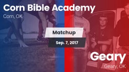 Matchup: Corn Bible Academy vs. Geary  2017