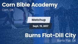 Matchup: Corn Bible Academy vs. Burns Flat-Dill City  2016