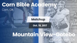 Matchup: Corn Bible Academy vs. Mountain View-Gotebo  2017