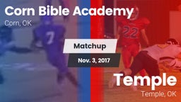 Matchup: Corn Bible Academy vs. Temple  2017