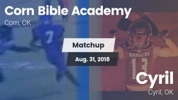 Matchup: Corn Bible Academy vs. Cyril  2018