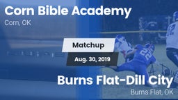 Matchup: Corn Bible Academy vs. Burns Flat-Dill City  2019
