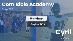 Matchup: Corn Bible Academy vs. Cyril  2019