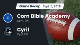 Recap: Corn Bible Academy  vs. Cyril  2019