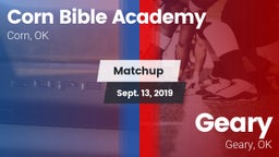 Matchup: Corn Bible Academy vs. Geary  2019