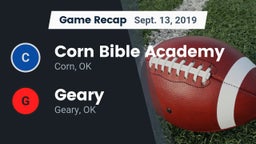 Recap: Corn Bible Academy  vs. Geary  2019