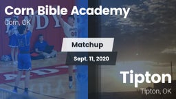 Matchup: Corn Bible Academy vs. Tipton  2020