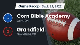 Recap: Corn Bible Academy  vs. Grandfield  2022