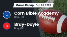 Recap: Corn Bible Academy  vs. Bray-Doyle  2023