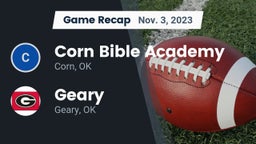 Recap: Corn Bible Academy  vs. Geary  2023