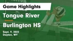 Tongue River  vs Burlington HS Game Highlights - Sept. 9, 2022