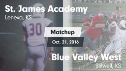 Matchup: St. James Academy vs. Blue Valley West  2016