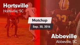 Matchup: Hartsville vs. Abbeville  2016