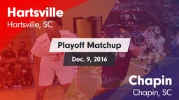 Matchup: Hartsville vs. Chapin  2016
