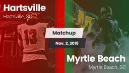 Matchup: Hartsville vs. Myrtle Beach  2018