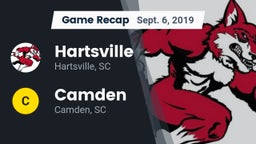 Recap: Hartsville  vs. Camden  2019