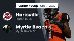 Recap: Hartsville  vs. Myrtle Beach  2022