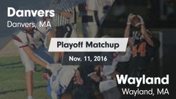 Matchup: Danvers vs. Wayland  2016