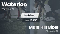 Matchup: Waterloo vs. Mars Hill Bible  2016