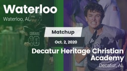 Matchup: Waterloo vs. Decatur Heritage Christian Academy  2020