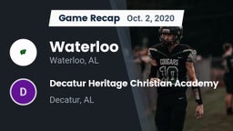 Recap: Waterloo  vs. Decatur Heritage Christian Academy  2020