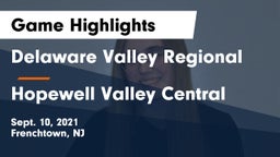 Delaware Valley Regional  vs Hopewell Valley Central  Game Highlights - Sept. 10, 2021
