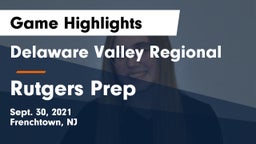 Delaware Valley Regional  vs Rutgers Prep Game Highlights - Sept. 30, 2021