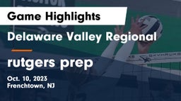 Delaware Valley Regional  vs rutgers prep Game Highlights - Oct. 10, 2023