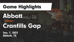 Abbott  vs Cranfills Gap Game Highlights - Jan. 7, 2022
