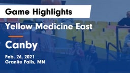 Yellow Medicine East  vs Canby  Game Highlights - Feb. 26, 2021