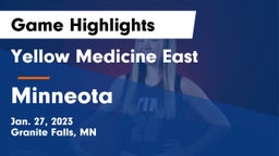 Yellow Medicine East  vs Minneota  Game Highlights - Jan. 27, 2023