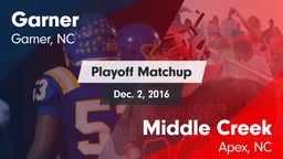 Matchup: Garner vs. Middle Creek  2016