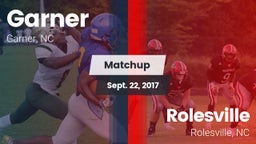 Matchup: Garner vs. Rolesville  2017