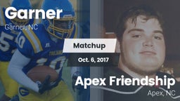 Matchup: Garner vs. Apex Friendship  2017