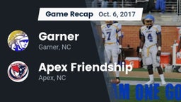 Recap: Garner  vs. Apex Friendship  2017
