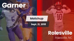 Matchup: Garner vs. Rolesville  2018