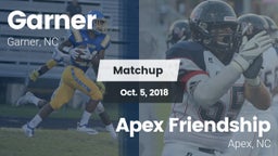 Matchup: Garner vs. Apex Friendship  2018